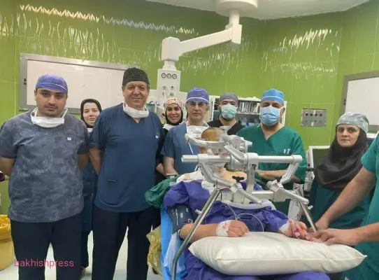 عمل جراحی مغز در حالت نشسته در تبریز انجام شد