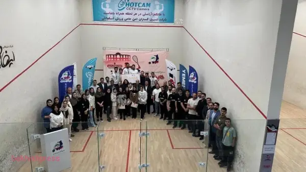 اختتامیه مسابقات اسکواش جایزه بزرگ مردان(کاپ آذربایجان) برگزار شد