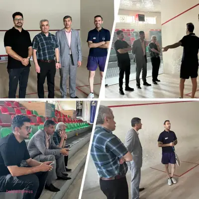 دیدار مسئولان اداراه ورزش و جوانان استان از خانه اسکواش تبریز