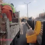 نصب مخازن نمک در خروجی زیر گذرهای شهرداری منطقه 8